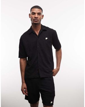 PEGADOR Libco Knitted Shirt Co-ord - Blue