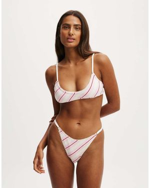 Cotton On Super Scoop Bikini Top - Brown