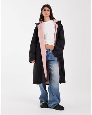 ASOS Longline Rain Coat - Blue