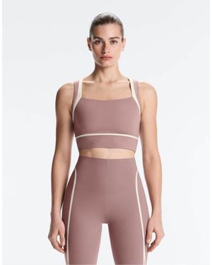 Oysho Compressive Contrast Tank Top - Pink