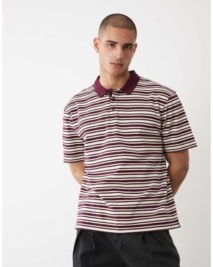 Threadbare Polo Comoda A Maniche Corte - Rosso