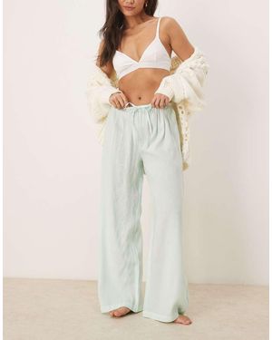 Luna Oversized Pyjama Bottoms - Natural