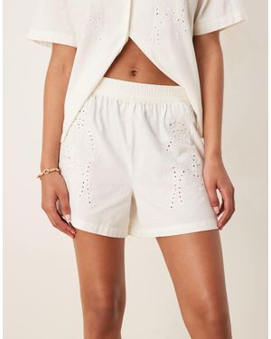 Jdy Relaxed Pull On Shorts - Natural