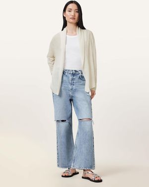 AllSaints Laina - gilet - craie - Bleu