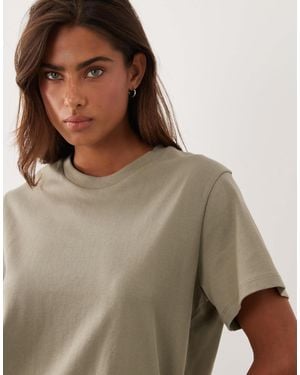 ASOS Cotton T-shirt Co-ord - Brown