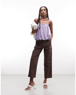 ASOS Cargo Pants With Pocket Detail - Brown