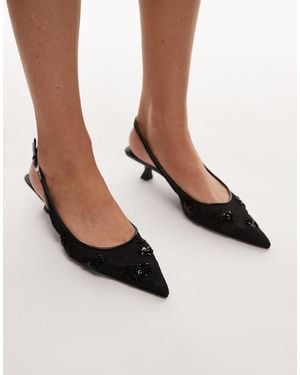 Mango – spitze schuhe - Schwarz