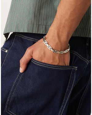 ASOS Bracelet chaîne style montre - Bleu