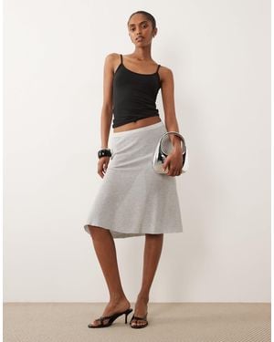 Mango Sheer Midi Skirt - White