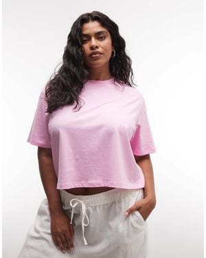 Collusion Plus – kastiges t-shirt - Pink