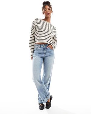 Cotton On Cotton On Roll Over Boat Neck Jumper - Blue