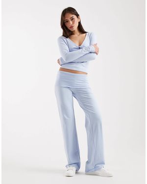 Cotton On Dreamy Soft Rolled Waist Pants - Blue