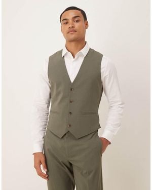 ASOS Skinny Fit Vest - Natural