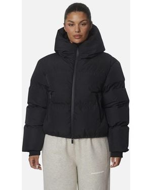Good For Nothing Kurze, gefütterte, wetterfeste pufferjacke mit kapuze - Schwarz