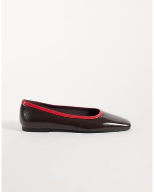 ASOS Layla Ballerina's Met Vierkante Neus - Wit