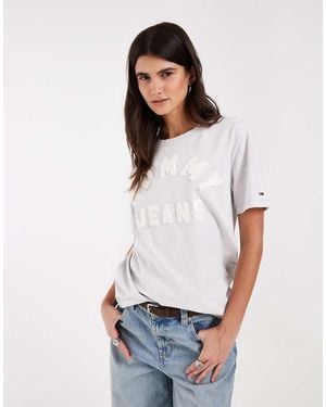 Tommy Hilfiger Varsity Logo Relaxed Fit T-Shirt - White