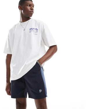 Parlez Seward Drawstring Panel Shorts - White