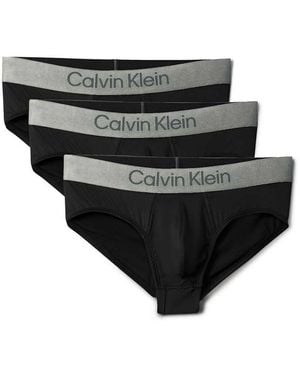Calvin Klein Confezione Da 3 Slip - Nero