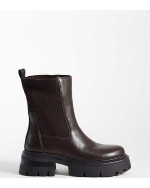 SIMMI Simmi London Wide Fit Caitlin Chunky Pull-on Ankle Boots - Black