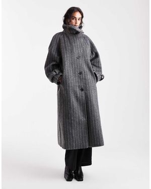 ASOS Cappotto Taglio Lungo - Grigio