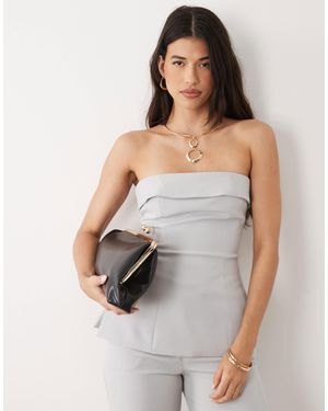 Kaiia – exklusives, elegantes oberteil - Grau