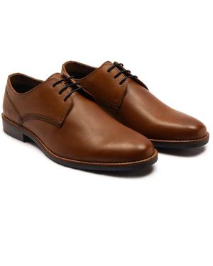 Thomas Crick 'Durant' Derby Formal Leather Shoes - Brown
