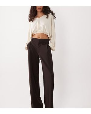 JDY Tall Wide Leg Tailored Trousers - Blue