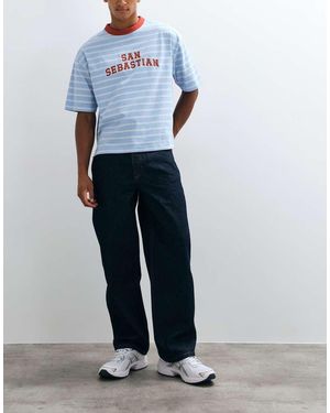 Parlez Vaqueros Holgados De Corte Loose Fit En Azul Lavado Medio