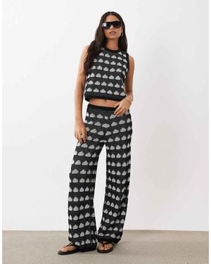 ASOS Crochet Knit Beach Trousers - White