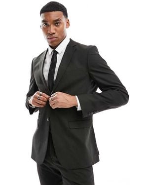 SELECTED Wool Blend Slim Fit Suit Jacket - Black