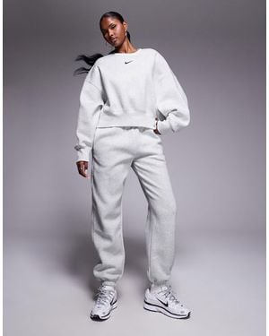 Nike Phoenix Fleece High Waisted Oversized Sweatpants - Blue