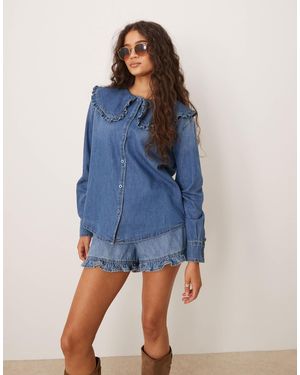 Glamorous – jeanshemd - Blau