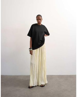 TOPSHOP Shirred Waist Crinkle Full Circle Skirt - Multicolour