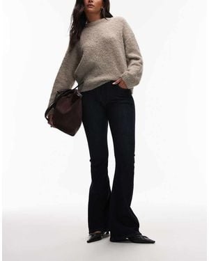 & Other Stories Jeans A Zampa A Vita Medio Alta Rinse Wash Indaco - Bianco