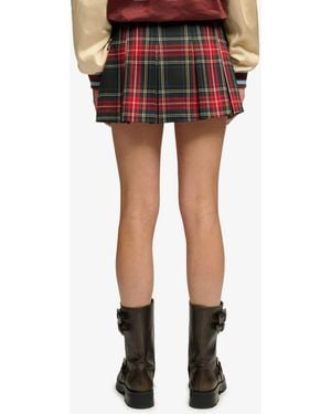 Superdry Mini Pleated Skort - Red