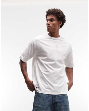 KTZ Midi Logo Short Sleeve Oversized T-shirt - White