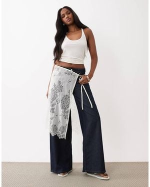 Gina Tricot Lace Skirt Cover Up - White