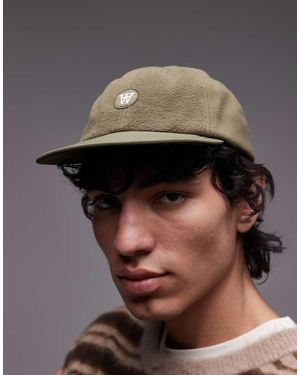DOUBLE A by WOOD WOOD Gorra Verde De Felpa De