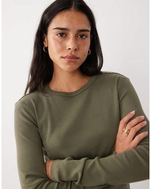 Mango Long Sleeve Top - Green