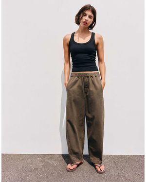 Pull&Bear Hose mit elastischem bund - Braun