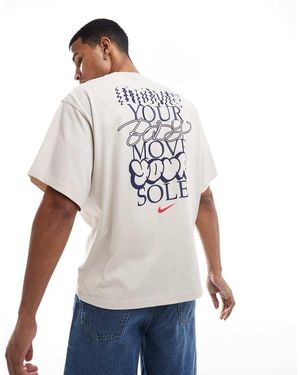 Nike T-Shirt Chiaro Con Stampa - Bianco