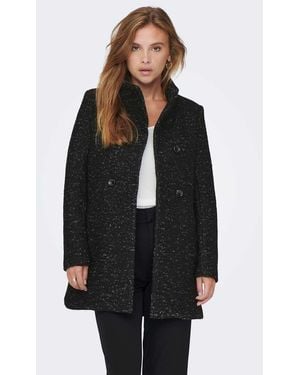 ONLY Cappotto Doppiopetto Corto - Nero