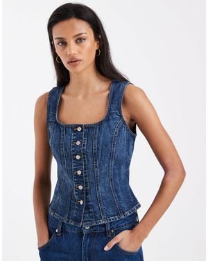 Levi's – figurformendes jeansoberteil - Blau