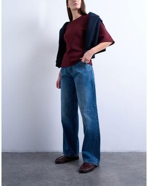 Topshop Hourglass Jean décontracté à taille cintrée - vintage - Bleu