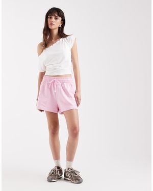 Gap Tie Waist jogger Shorts - Pink