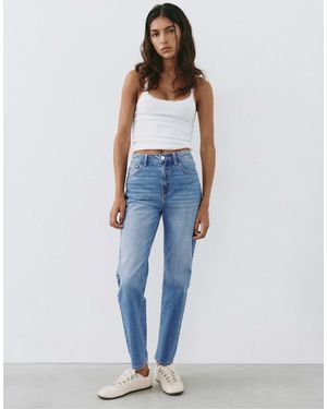 Pull&Bear Petite high-waist slim fit jeans - Blau