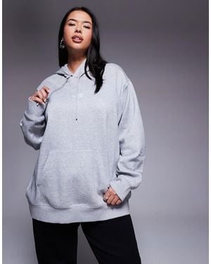 The North Face Plus – essential – relaxed fit kapuzenpullover - Grau