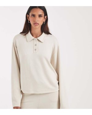 Vero Moda Conjunto De Sudadera Polo Supersuave En Crema-Blanco - Neutro