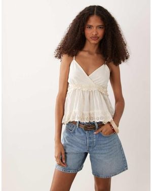 Wednesday's Girl Wednesdays Girl Floaty Ruffle Cami Top - Blue