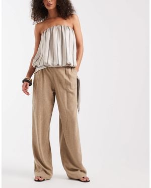 JJXX Linen Blend Pants - Natural